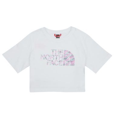 T-shirt ragazza The North Face Girl's S/S Crop Easy Tee Bianco, elegante e versatile, perfetta per look estivi. Realizzata in cotone morbido, questa t-shirt sfoggia il logo The North Face sul petto, ideale per avventure all'aperto o per un outfit casual. Disponibile in diverse taglie, combina comfort e stile per le giovani esploratrici.